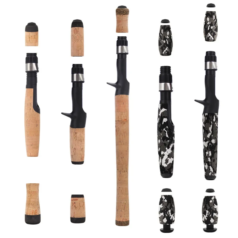 Пробковая Модифицированная ручка рыболовная удочка на колесо набор сделай сам с