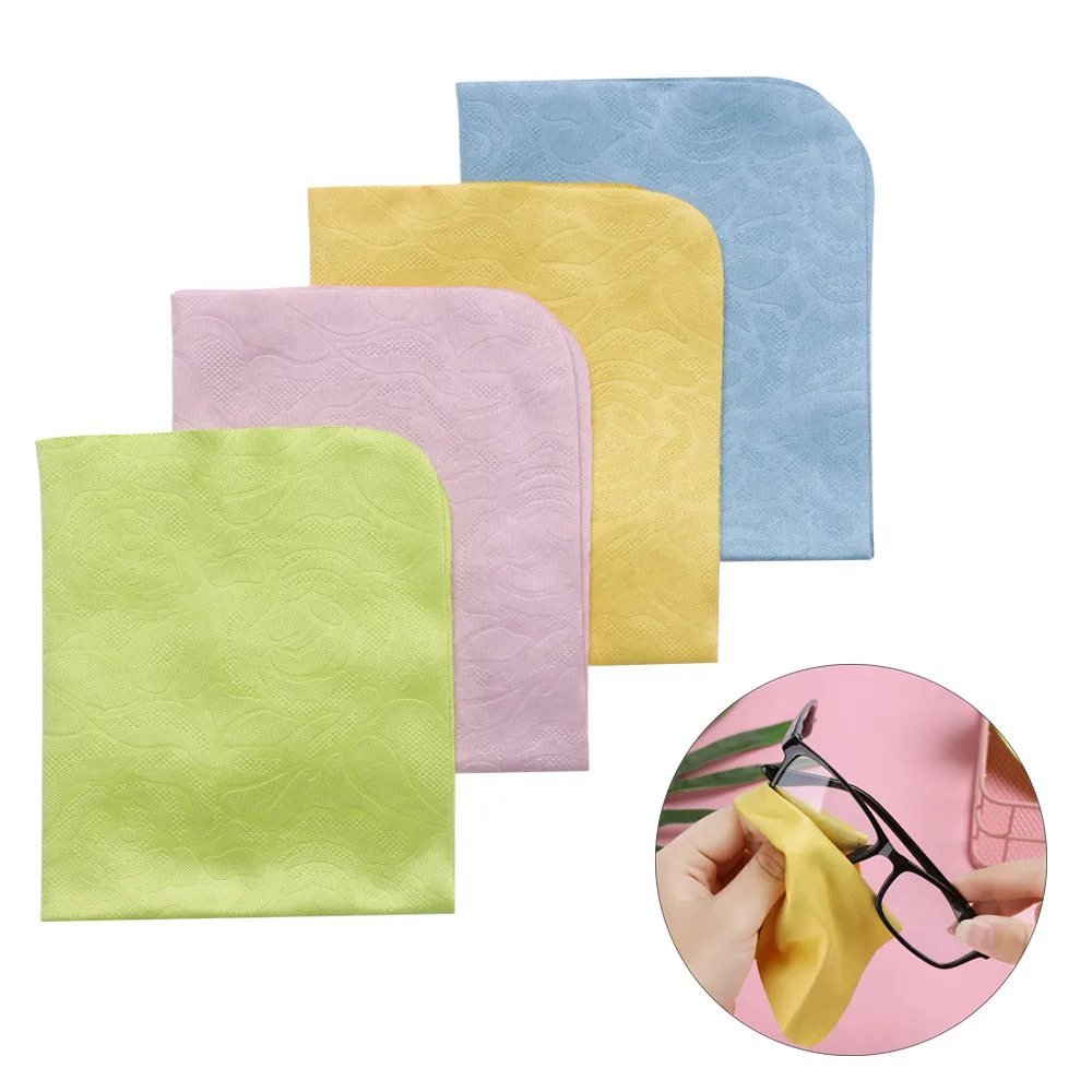 2 шт с розами салфетка для очистки очков очиститель из микрофибры разные цвета