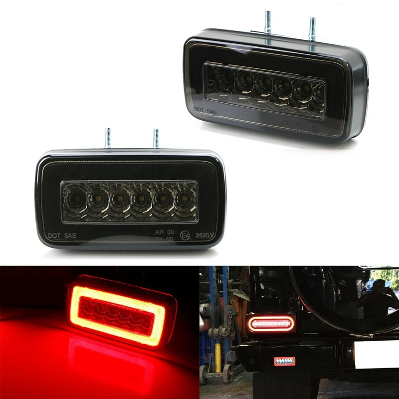 

Car Smoked Lens LED Rear Fog Light Backup Reverse Lamps for Mercedes Benz W463 G-Class 1986-2018