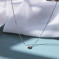 mengyi fashion cute small bean pendant 9 2 5 silvery necklace girl simple daily jewelry birthday gift women wedding peas choker