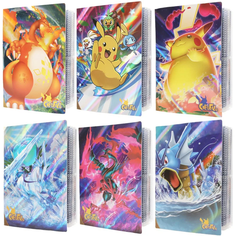 Новинка 2022 блестящий альбом Pokemon Charizard Vmax папка для книг с картой список верхней