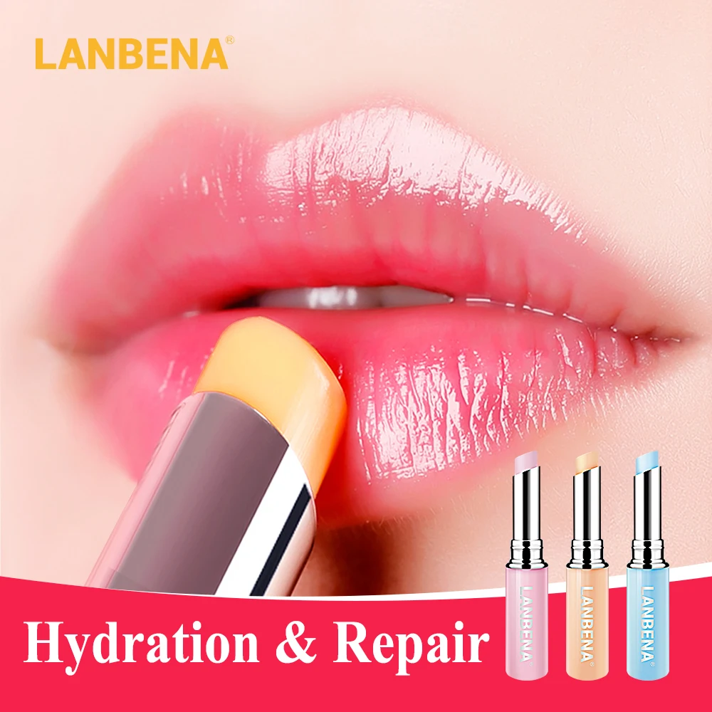 

LANBENA Chameleon Lip Balm Hyaluronic Acid Rose Long-lasting Moisturizing Natural Nourishing Smoothing Lip Lines Makeup Lip Care