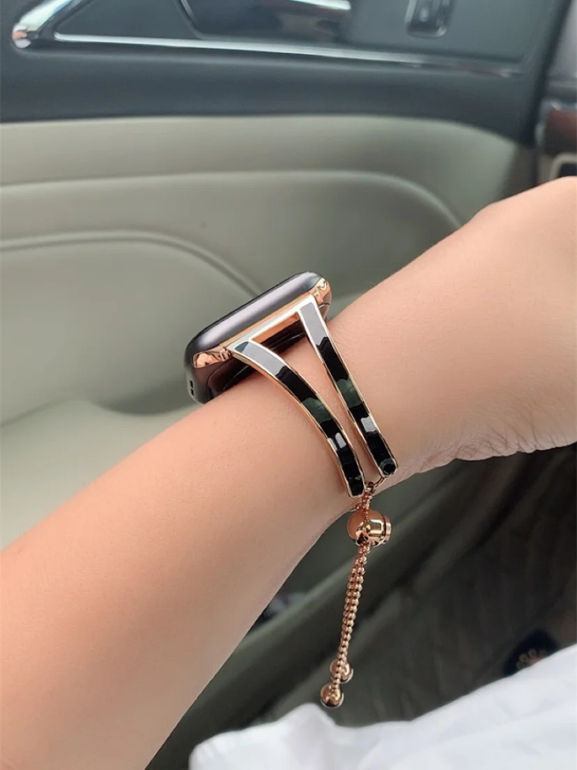 Женский ремешок для Apple watch band 38 мм 42 мм iWatch 4 band 44 мм 40 мм браслет из нержавеющей стали Apple watch 4 3 2 1 38/40 ремешок для часов