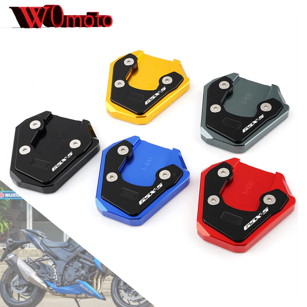 

Logo GSX-S New For SUZUKI GSX-S750 GSX-S1000 GSX-S1000F GSXS 750 1000 F Kickstand Side Stand Extension Enlarge Pad Support Plate