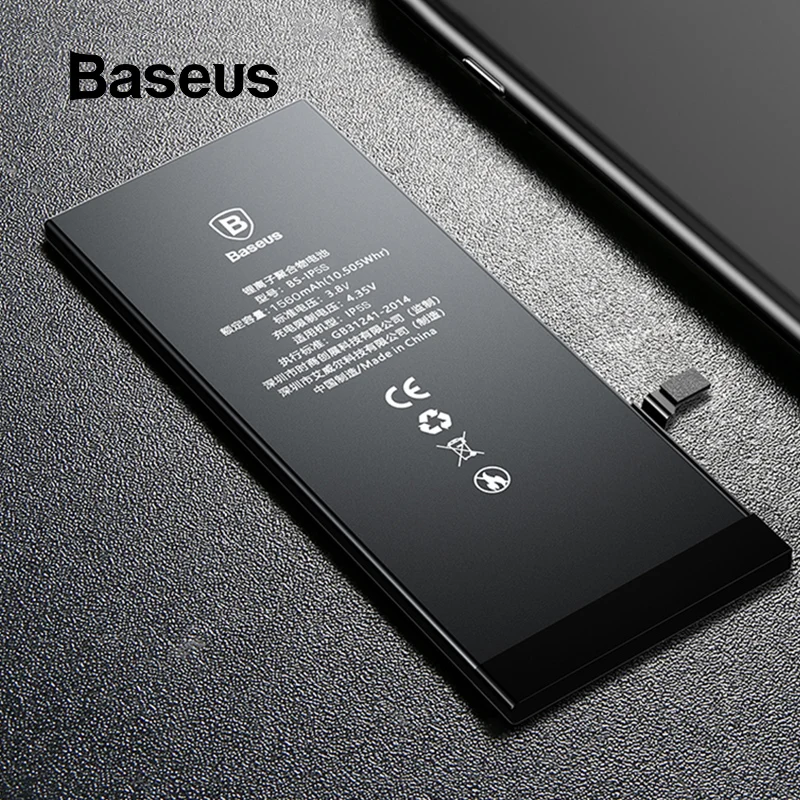 Аккумулятор Baseus для iPhone 5 5S емкостью 1560 мА/ч, Сменные Аккумуляторы для iPhone 5S с бесплатными инструментами для ремонта