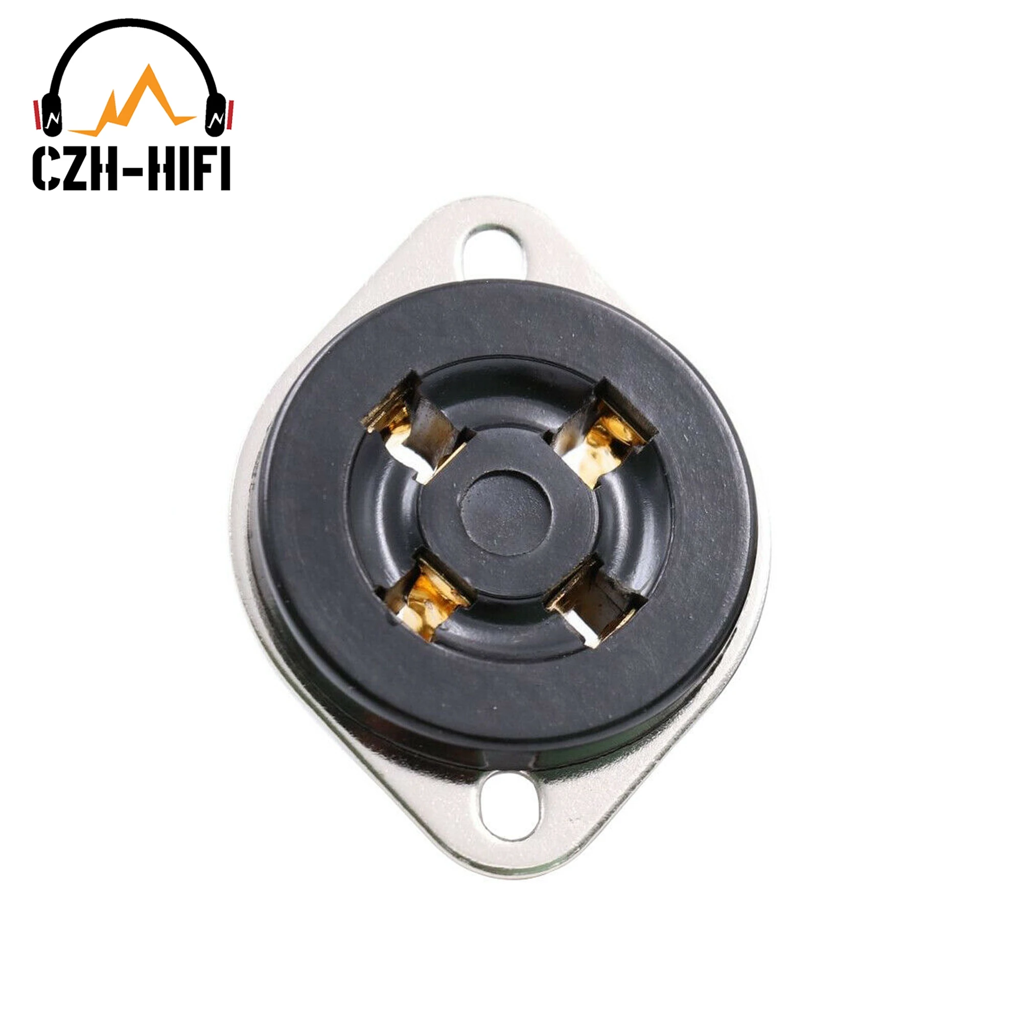 Фото 1PC 4in Tube Socket Bakelite Valve Base For 300B 811 45 50 71A 2A3 Electronic Vintage Tube Amplifier Audio DIY HiFi №2