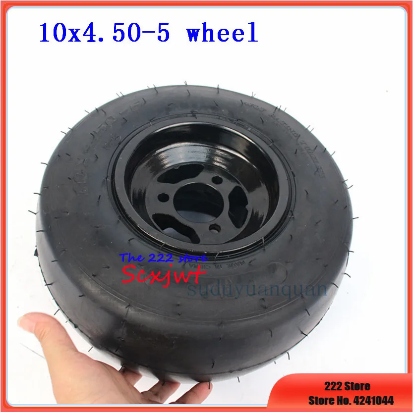 DIY Four Wheel GO KART KARTING ATV UTV Buggy Quad Front wheel 10x4.50-5 tubeless tyre Vacuum Tire with aluminum rim | Автомобили и