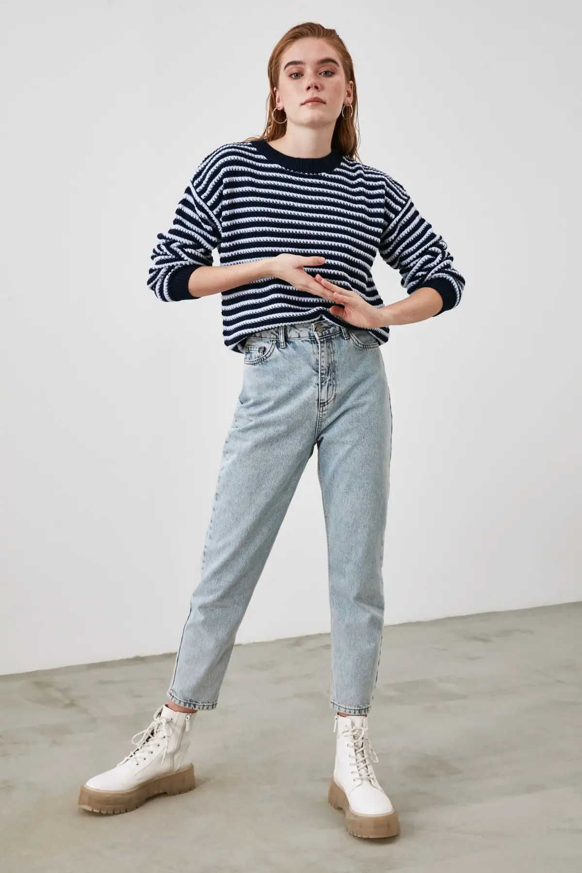 

Trendyol Striped Knitwear Sweater TWOAW21KZ2910