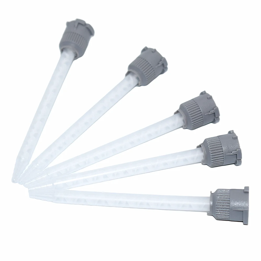 

5pc 111mm Mixing Nozzle Static Mixer Tube 1:1 AB Glue Epoxy Adhesive Mixing Nozzles Tool Set for Manual Caulking Gun Dispenser