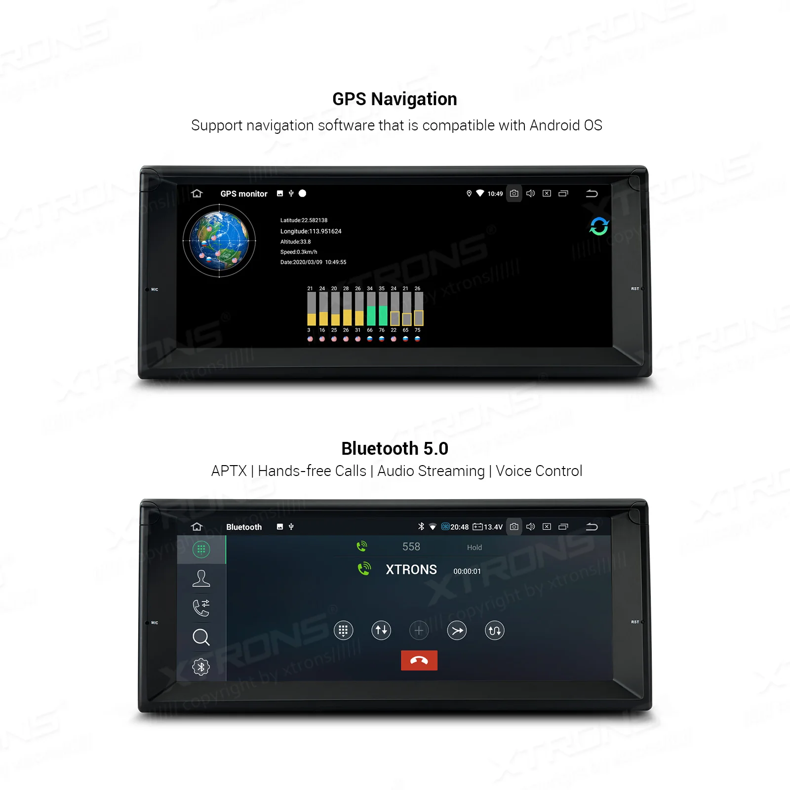 Автомобильный радиоплеер XTRONS Qualcomm Bluetooth 5 0 AptX 10 25 ''Android PX6 GPS для BMW E39 M5 1999 2003 7