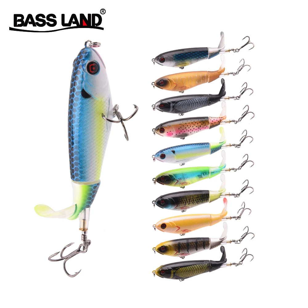 Искусственная морская приманка Bassland Jackall Pompadour whopper plopper isca жесткая пластиковая