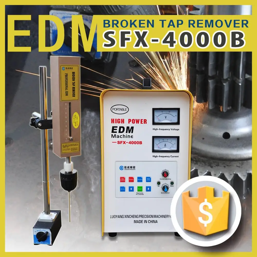 

SFX-4000B Portable EDM Broken Tap Remover Machine M2-M30 Tap Burner Tap Disintegrator Small Hole Making Machine AC110V/220V