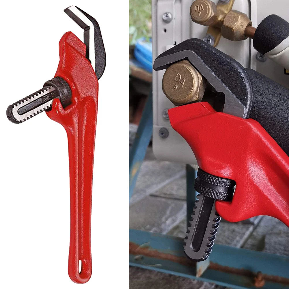 

9.5 Inch Pipe Wrench Industrial Heavy Duty Pipe Pliers Adjustable Rust And Plumbing Wrench Repair Tools For 1/8-5/8 Inch Pipes