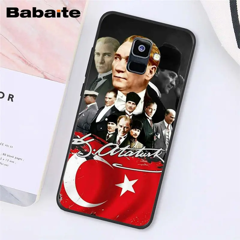 Babaite Turkey Mustafa Kemal Ataturk Phone Case For Samsung Galaxy A7 A50 A70 A8 A3 A6 A6Plus A8Plus A9