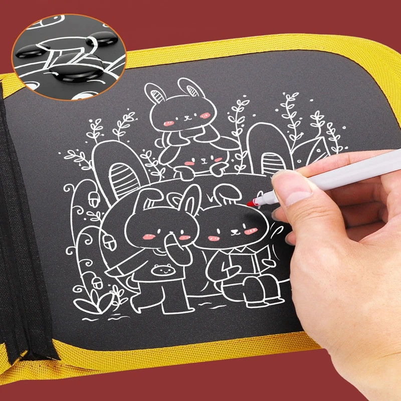 

Children's Drawing Board Graffiti Writing Whiteboard Portable Double-Sided Usable Small Blackboard Erasable Water Chalk Painting