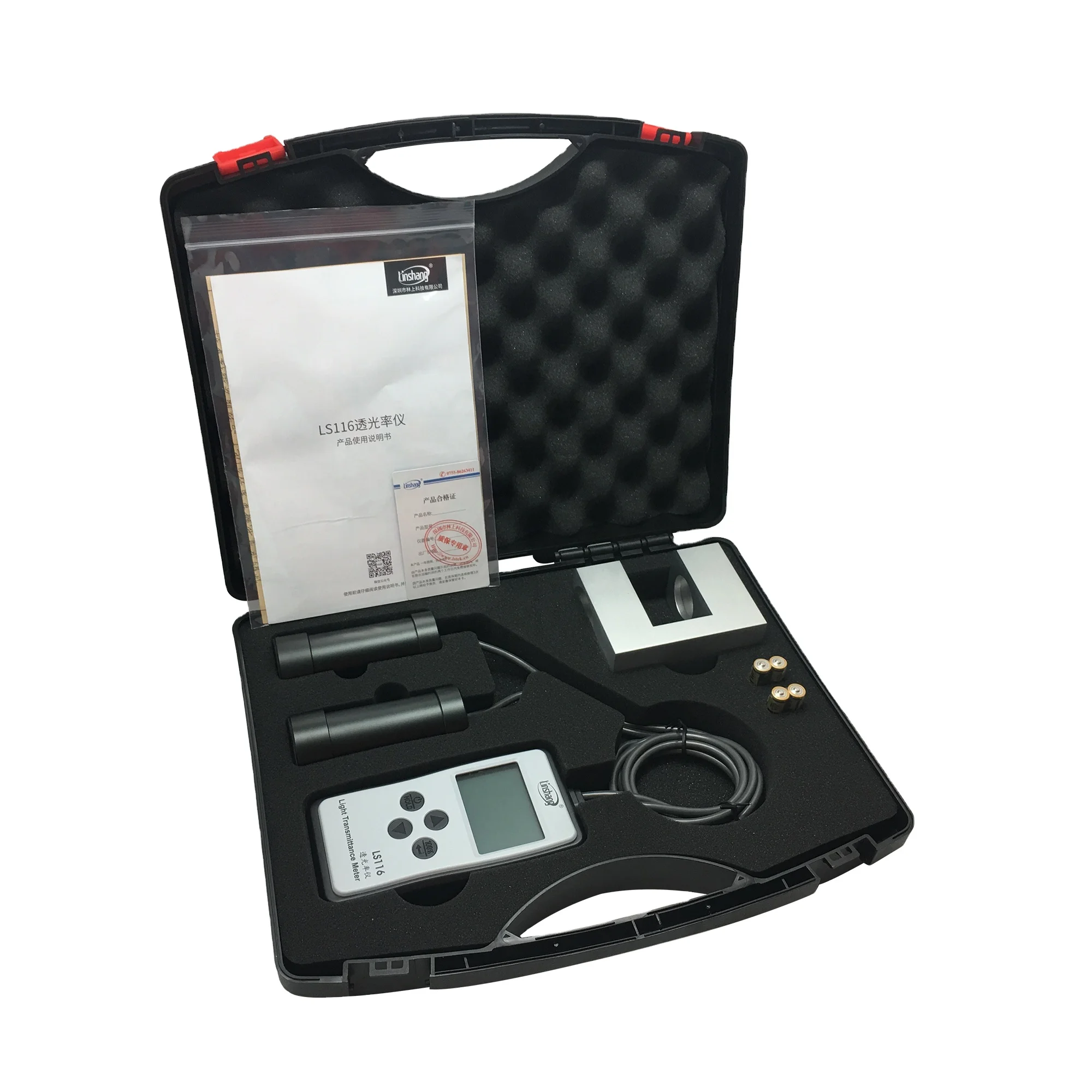 

High Precision Visible Light Transmittance Meter Linshang LS116 with CIE 380-760nm VLT VL Transmission for Thick Glass