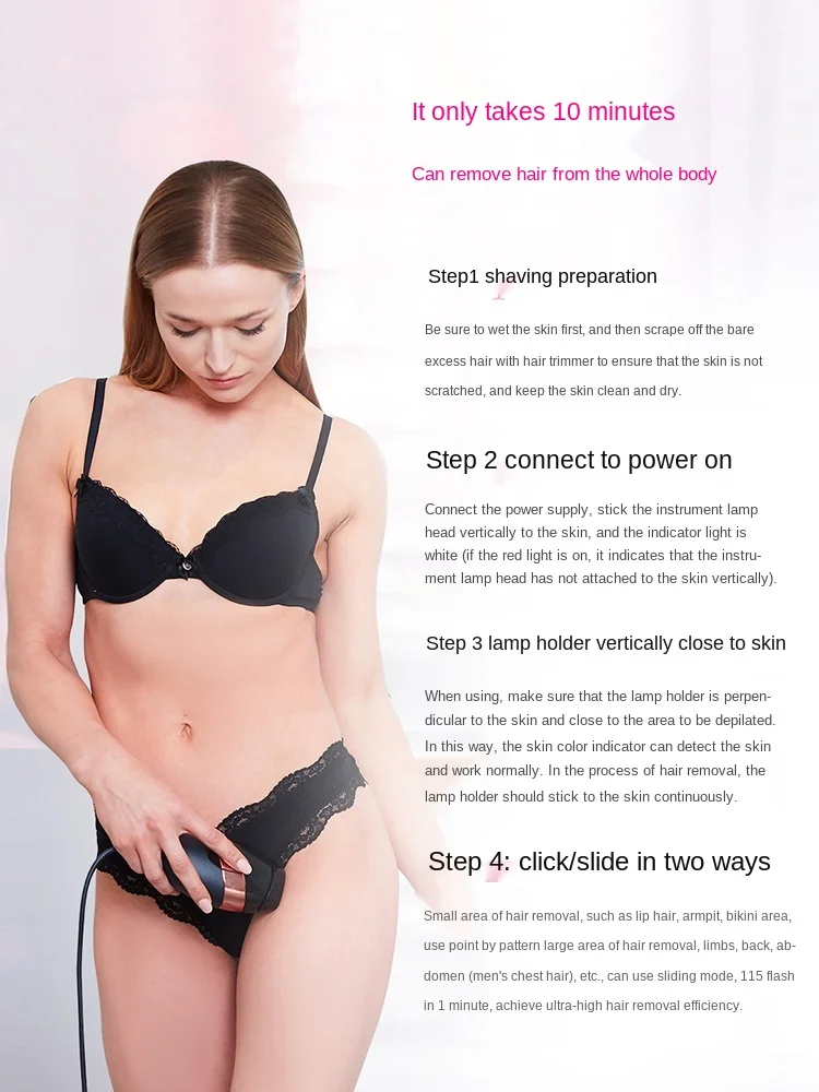 

TTSmoothskin Smoothskin Bare plus Laser Hair Removal Equipment British Imported Household Private Parts Depilatory Device
