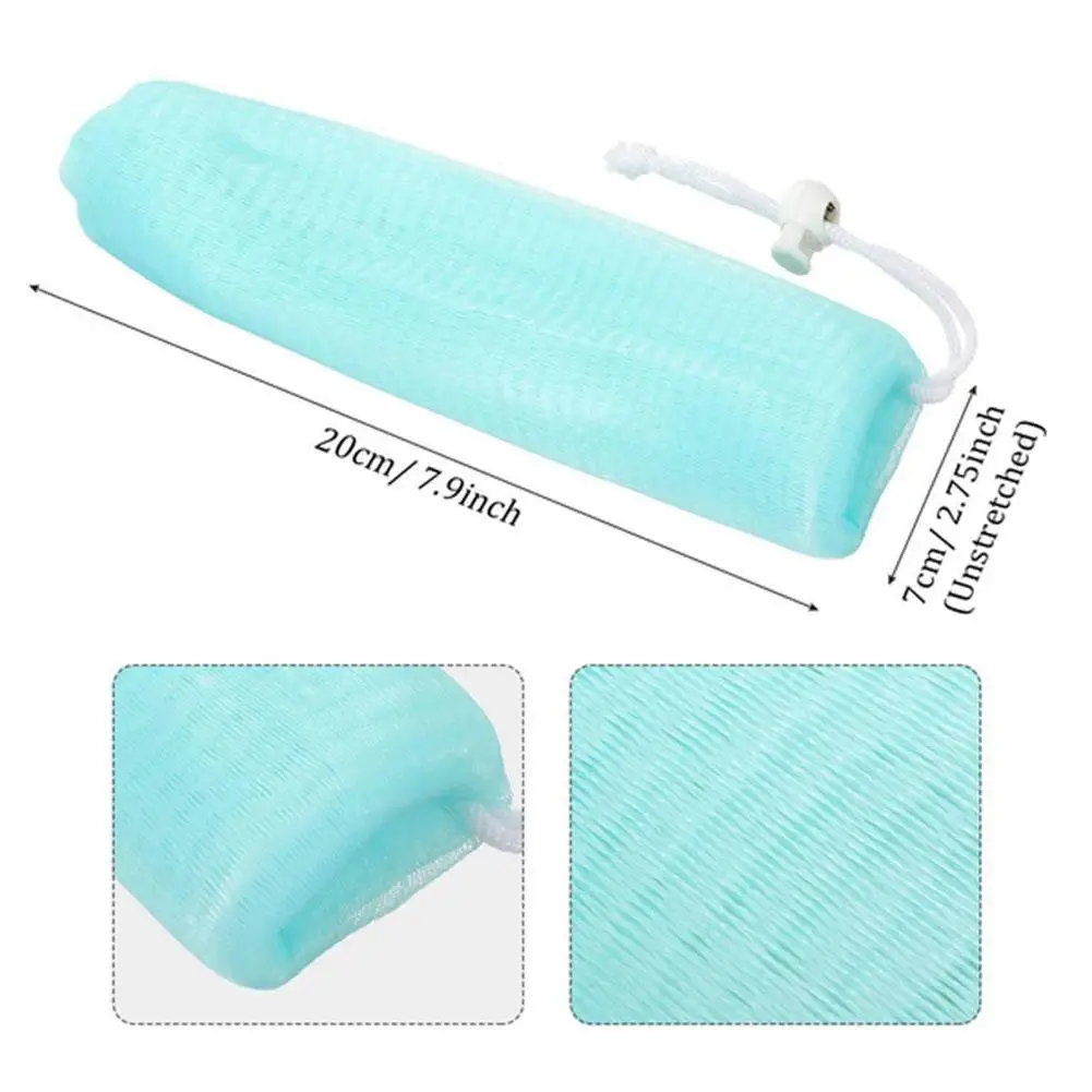 

Multiple Colour Soap Foaming Net Nylon Foaming Net Mesh Bubble Bag Tool Soap Bubble Aid Shower Manual Foaming Net Hanging Z8V0
