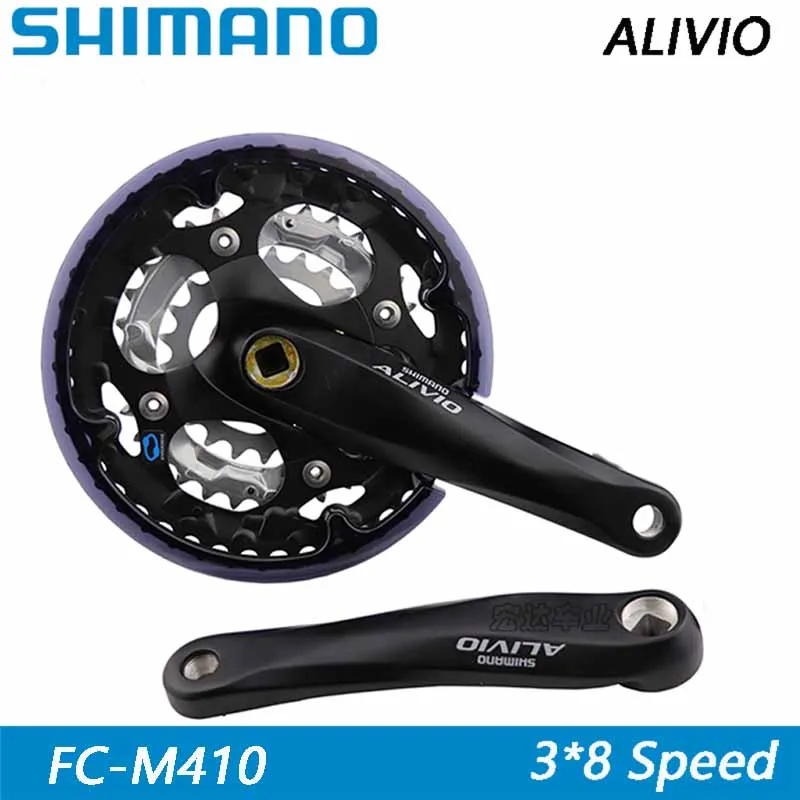 Shimnao ALIVIO FC-M410 MTB велосипедная цепь шатун для горного велосипеда части велосипеда 3*8 24 скорости