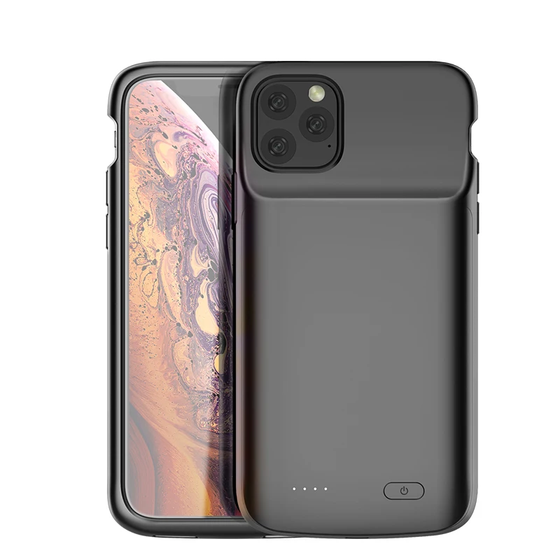 

Чехол-аккумулятор для iPhone 11, тонкий мягкий чехол с зарядным устройством из жидкого силикона, чехол с внешним аккумулятором для iPhone 11 Pro Max