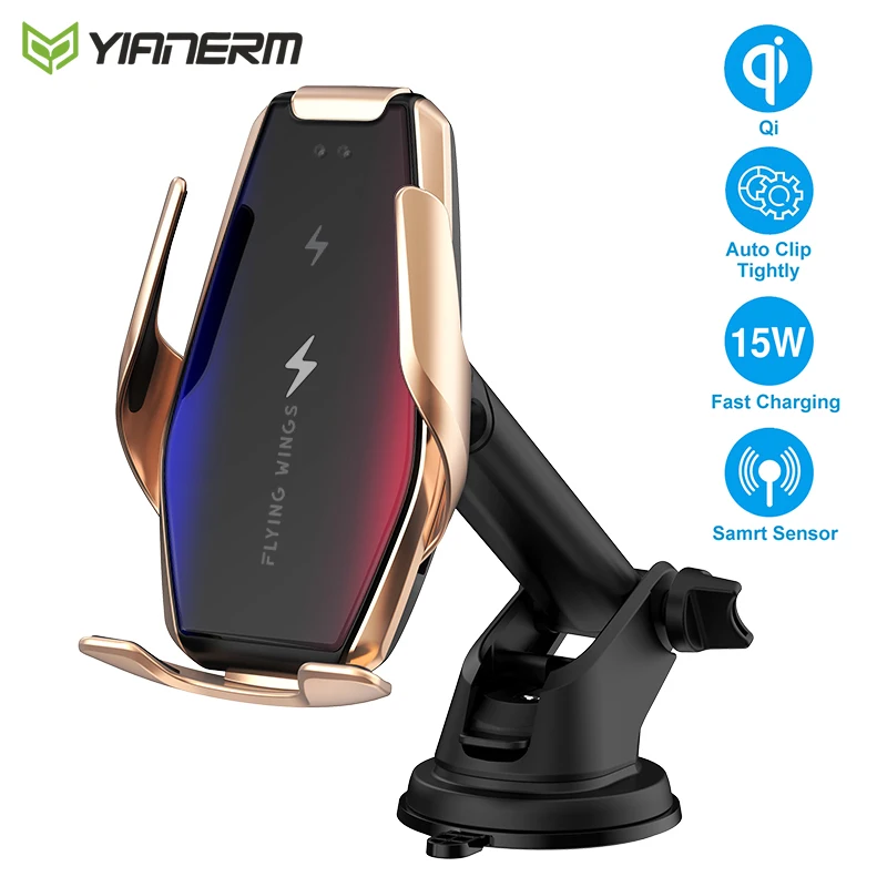 Беспроводной автомобильный держатель для телефона Yianerm Qi 15 Вт/10 Вт/7 5 Вт