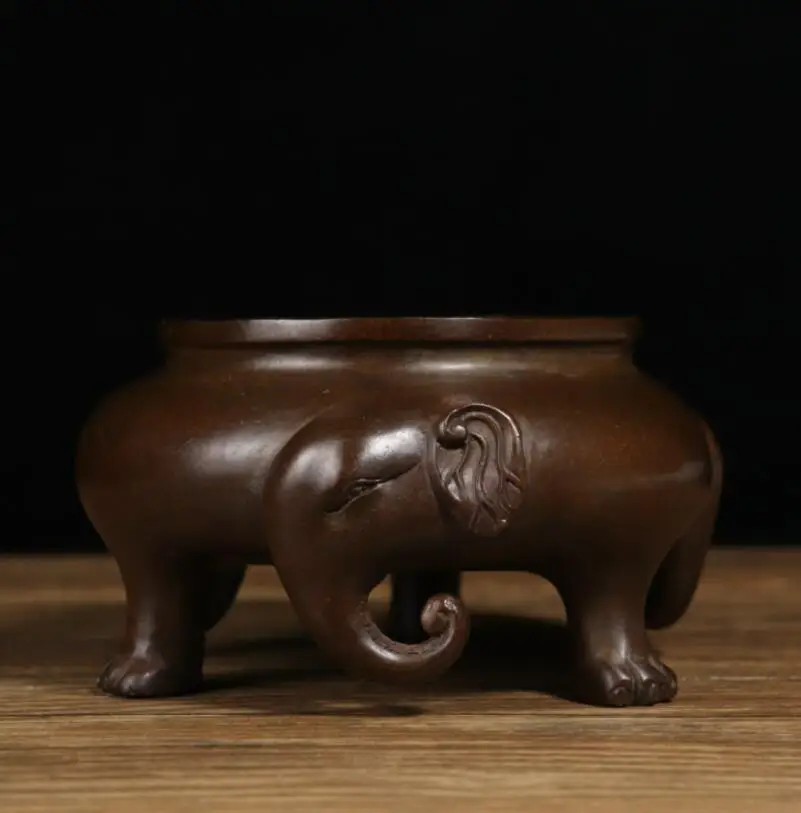 

Латунная Статуэтка с головкой слона Archaize seiko, с тремя футами