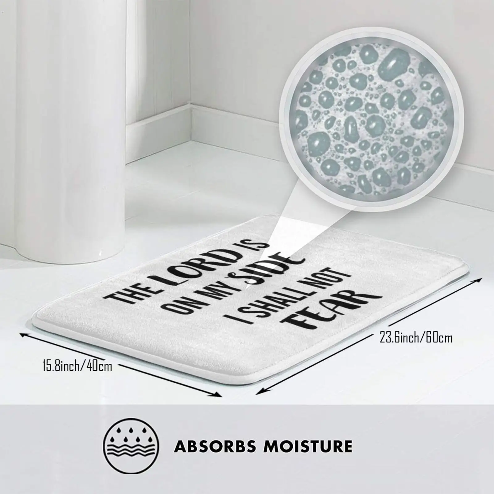 Коврик не боится мягкий нескользящий коврик с текстами из Библии - купить по