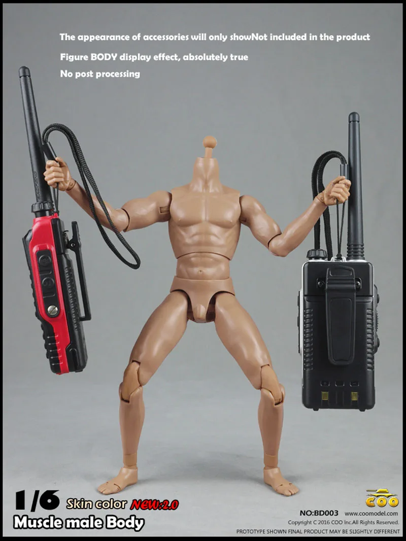 

COOMODEL 1/6 Enhanced Improved Version of Male Body BD001/BD002/BD003/BD004 12" Narrow Shoulders Movable Action Figure Toys