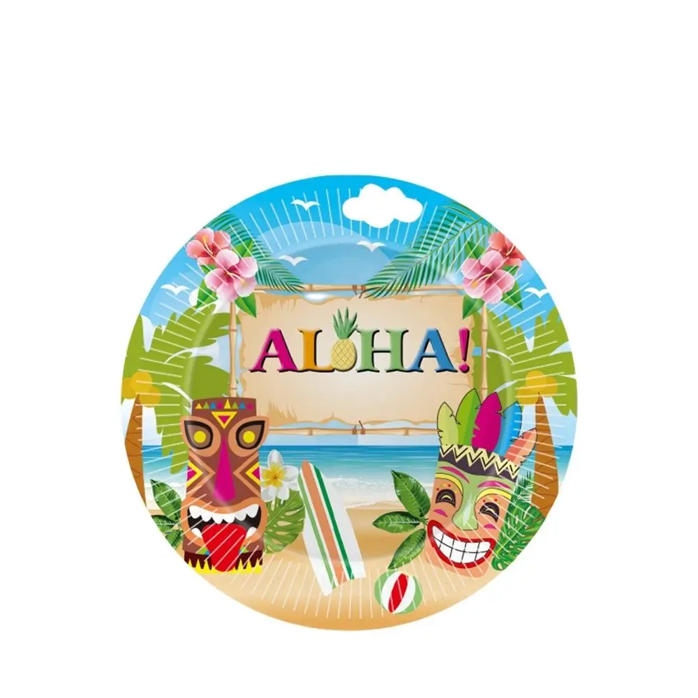 

Jungle Samba Theme Disposable Tableware Birthday Sandy Beach Hawaii Kids Disposable Plates And Cups Knife Fork Spoon Wholesale