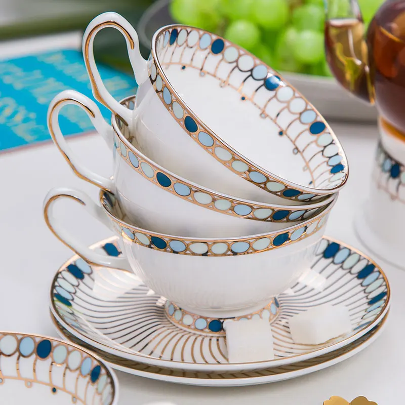 Европейская Камея дизайн розница дешевая чашка для чая и блюдце керамическое |