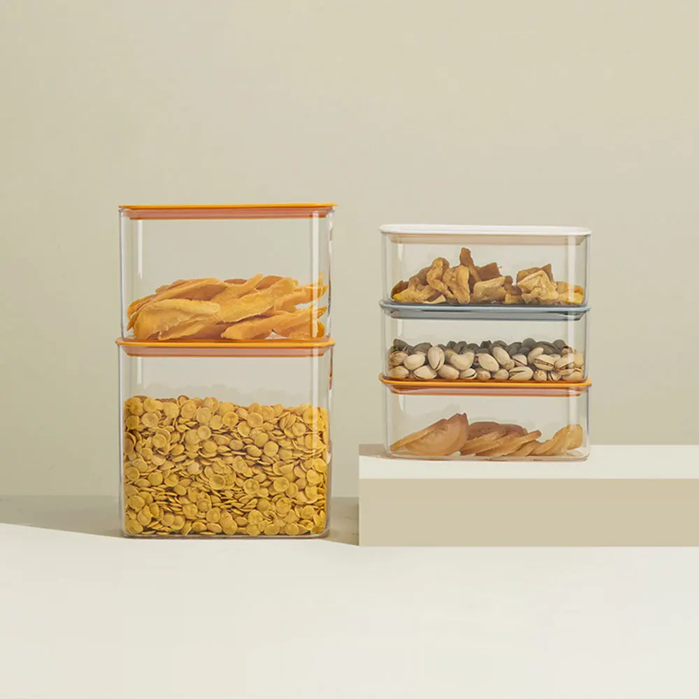 Кухонная герметичная банка с крышкой 800/1400/2000 стандартная зернистая коробка для