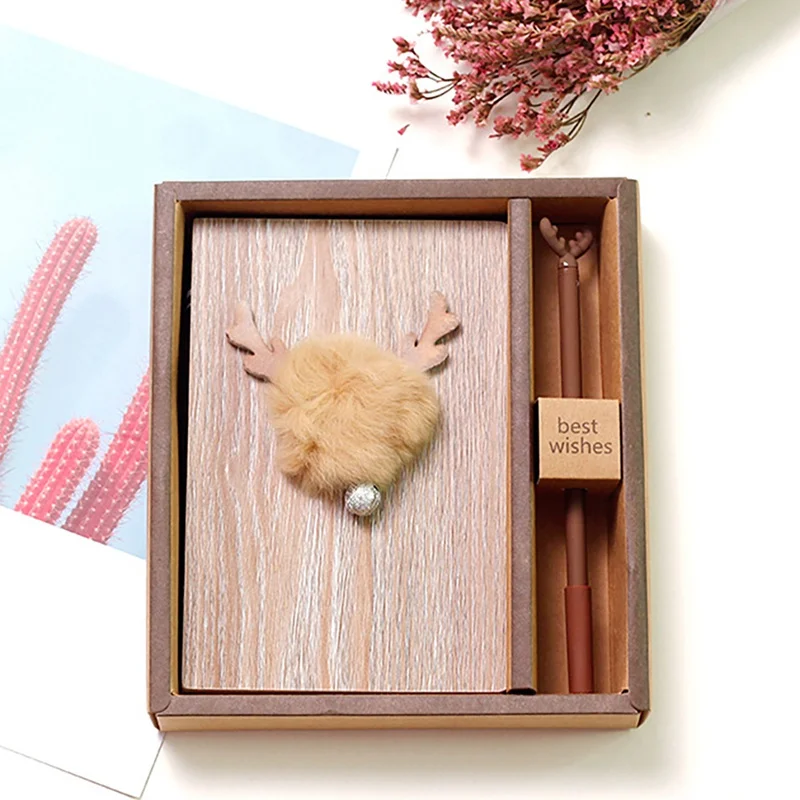 Изысканный журнал записная книжка ручная работа Деревянная обложка ежедневный