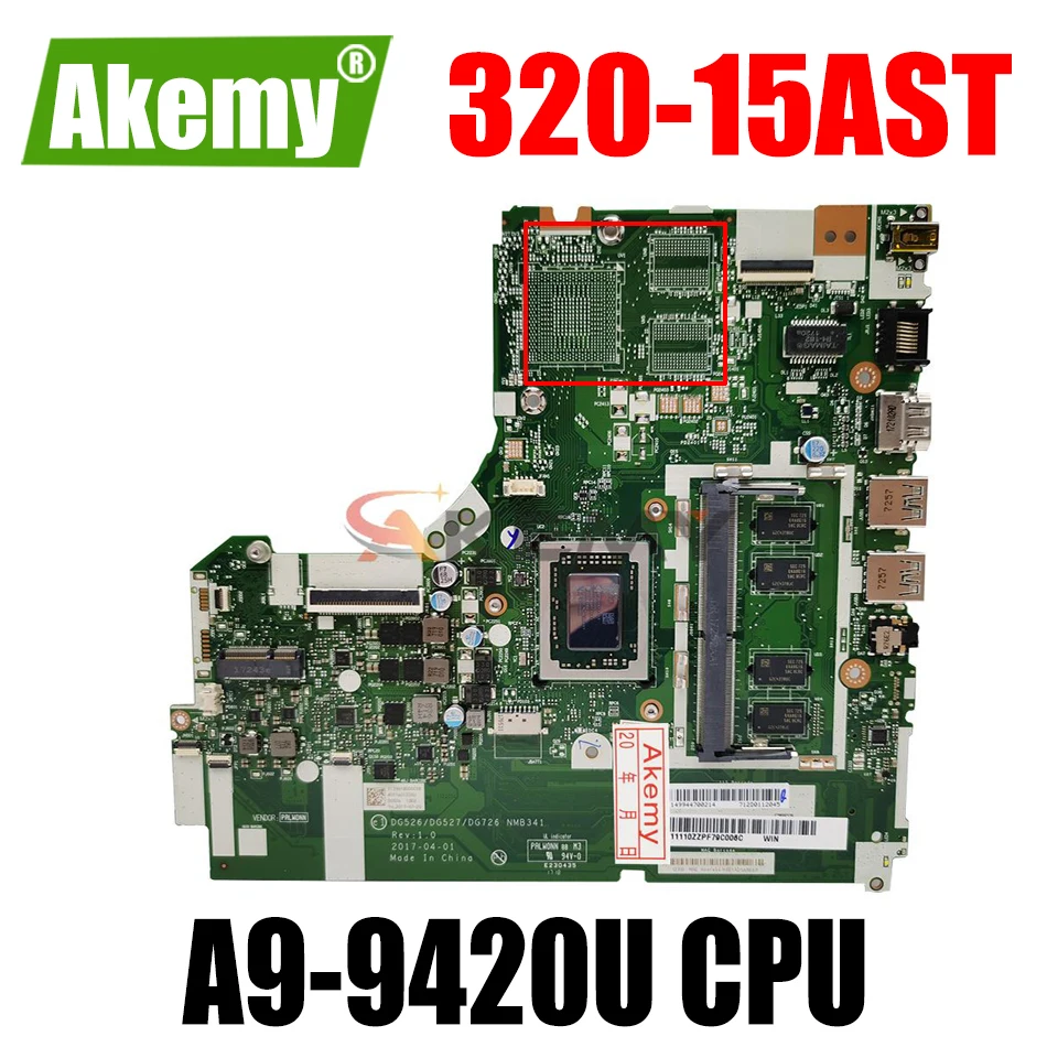 

100% рабочая плата для Lenovo 320-15AST 320-17AST, материнская плата 5B20P19430 A9-9420U on-board DG425, проверенная, ОК