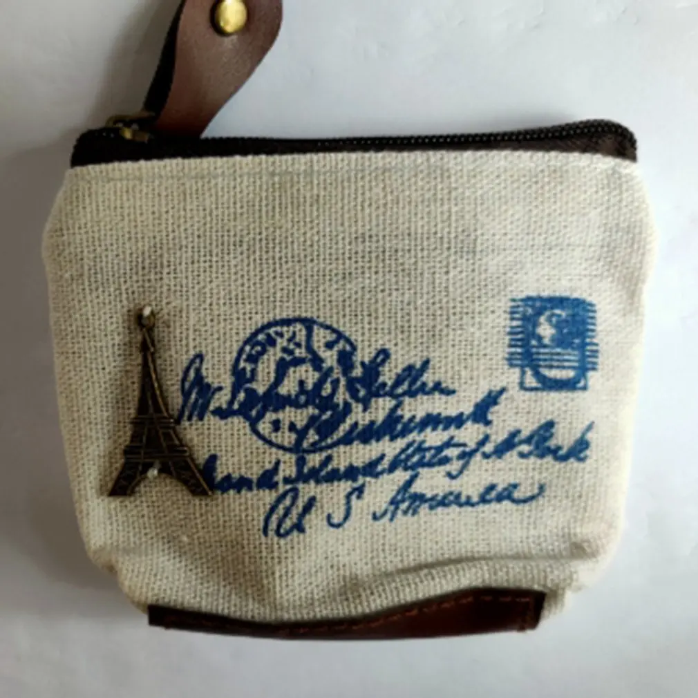 

Classic nostalgic wallets simple zipper coin purse practical small coin purse Creative Card Holders