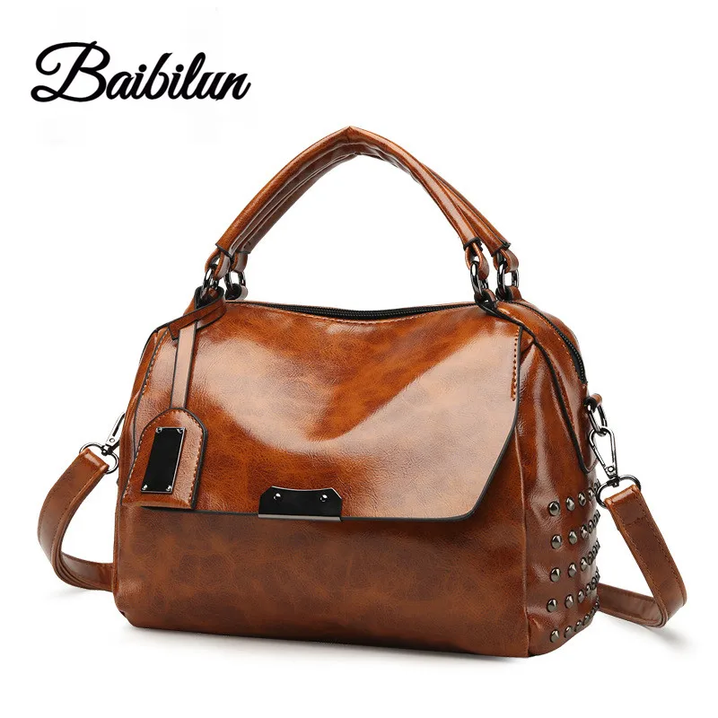 

Сумка Baibilun Женская в стиле ретро, мессенджер на одно плечо, универсальная, из мягкой кожи, 2021