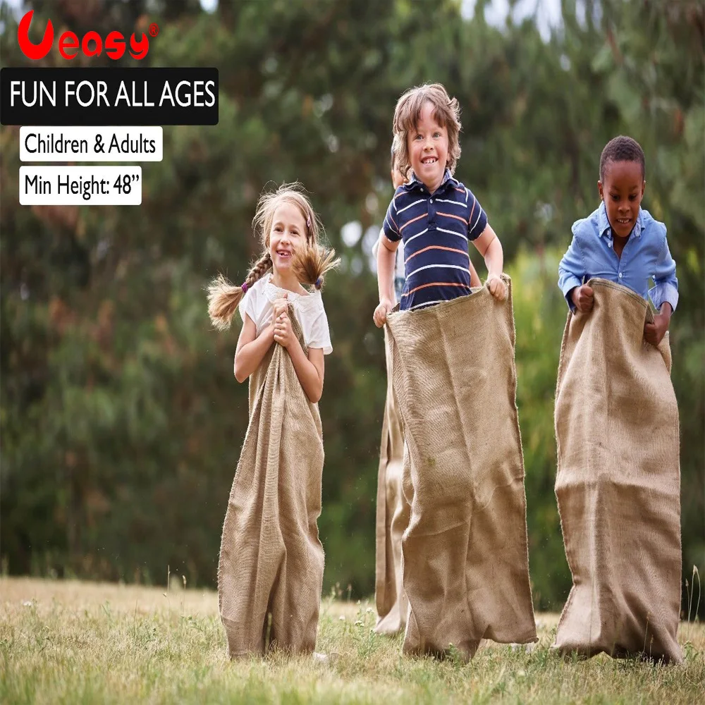 

Ueasy Outdoor Fun Speelgoed School Activiteit Sack Gunny Bag Kids Adult Familie Sack Racing Games Accessories Jumping Bag