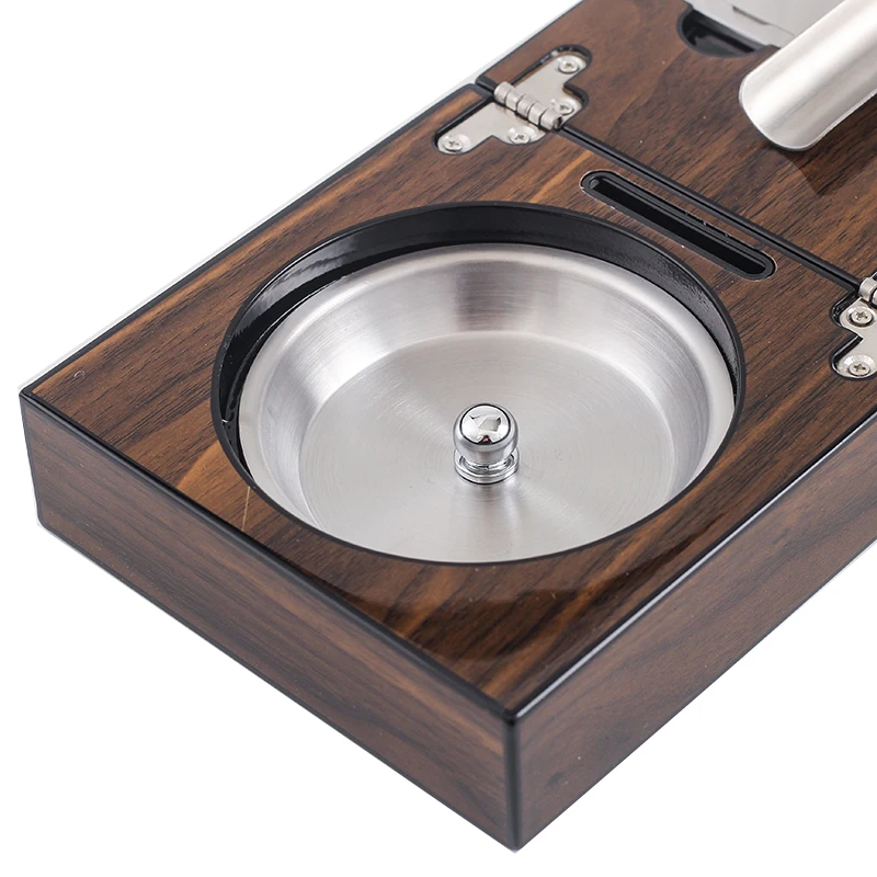 Пепельница кубинская деревянная пепельница из нержавеющей стали + перфоратор