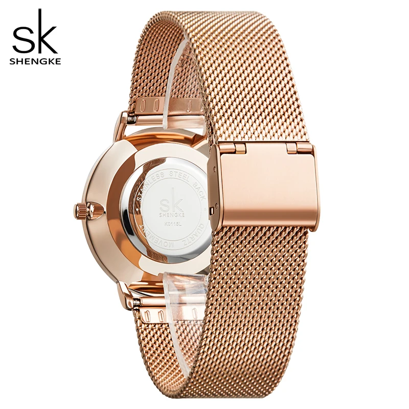 Часы Shengke женские кварцевые в виде ракушек модные креативные японские