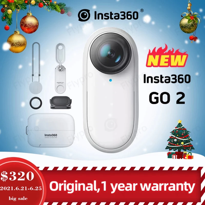 Экшн камера Insta360 GO 2 Стабилизация состояния потока 4 м водонепроницаемая
