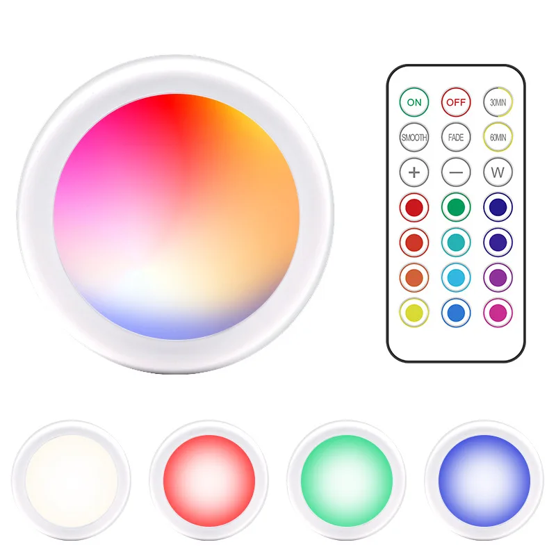 

Led Lights Adjustable Wardrobe Cabinet Light Control Remote Colorful Lighting Small Night Lights Bedroom Closet Light Corridor