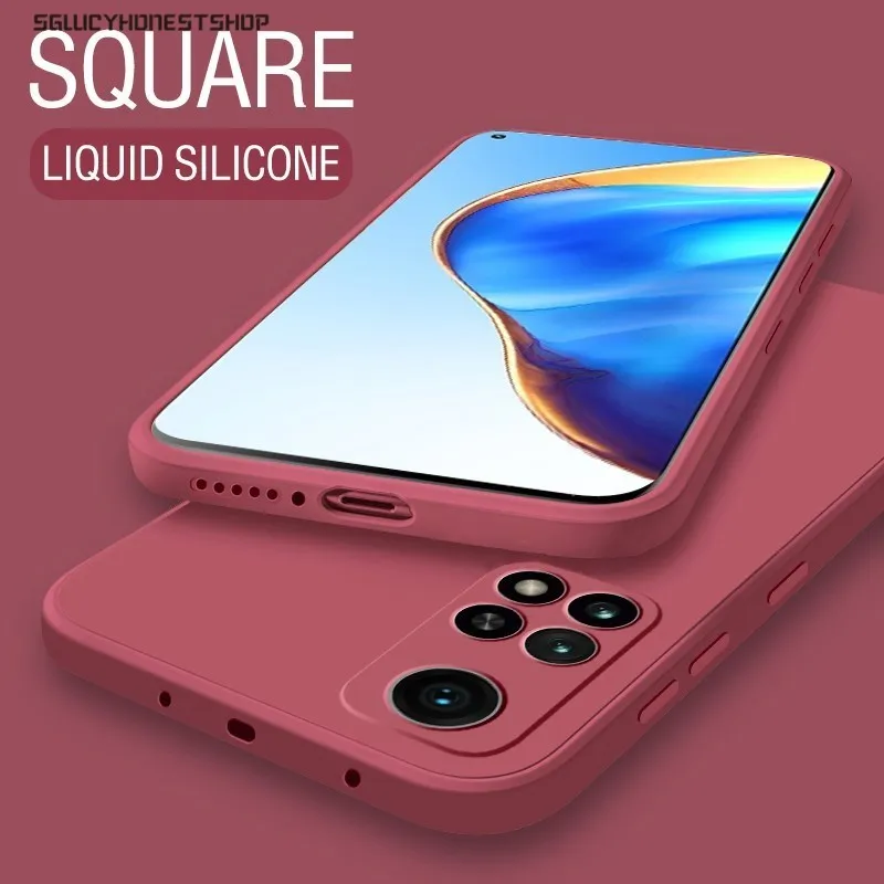 

Square Liquid Silicone Case For Xiaomi Mi 10T Pro Coque Slim Matte Soft Cover For Xiaomi Mi 11 10 Lite Redmi Note 9 Pro 9s Case