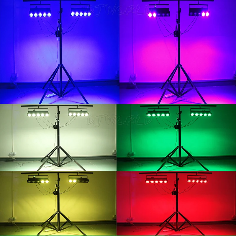 Djworld светодиодный 5x30 Вт RGB Матрица DMX512 сценический теплый белый COB эффект