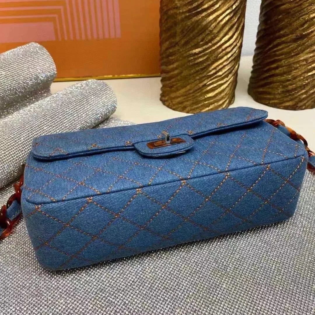 Классические женские стеганые кожаные сумки женская сумка на цепочке с двойным