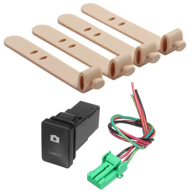 1 шт. 33X22mm 12V синий светодиодный световой переключатель On/выключить свет черный & 4
