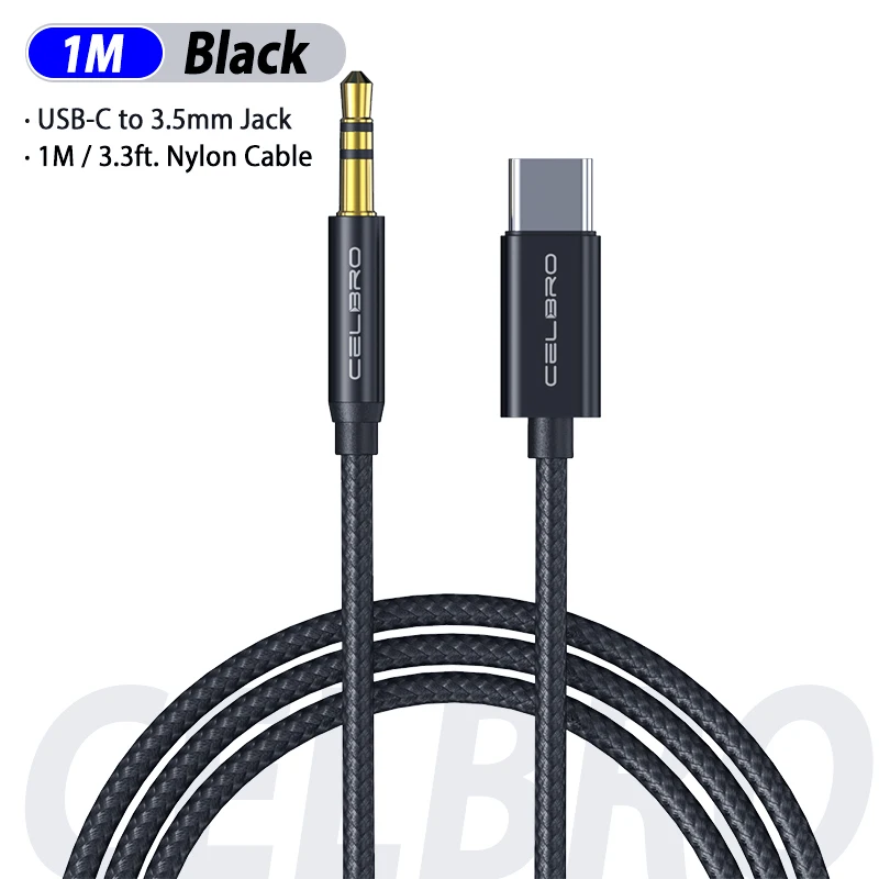 Black Обновление Usb type C до 3,5 мм Aux аудио кабель Usb C до 3,5 Jack адаптер для Xiaomi mi 9 Se mi 9 Oneplus 7 Pro 7t huawei Mate30 Lite - Цвет: Black