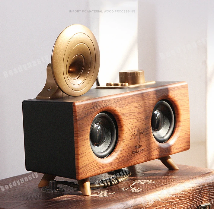 Домашняя Bluetooth-колонка в стиле ретро Портативная Беспроводная колонка с функцией