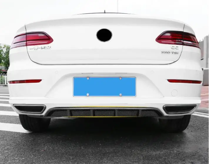 

For VW CC ARTEON Body kit spoiler 2019-2020 CC ARTEON ABS Rear lip rear spoiler back Bumper Diffuser Bumpers Protector