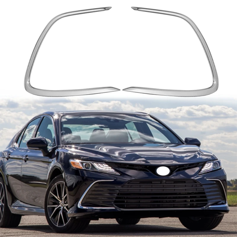 

Для Toyota Camry 2021, хромированная крышка передсветильник противотуманной фары, отделка бампера, украшение для бровей