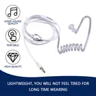 Акустическая защита от излучения наушники с воздушной трубкой гарнитура с микрофоном Регулятор громкости ушной крючок