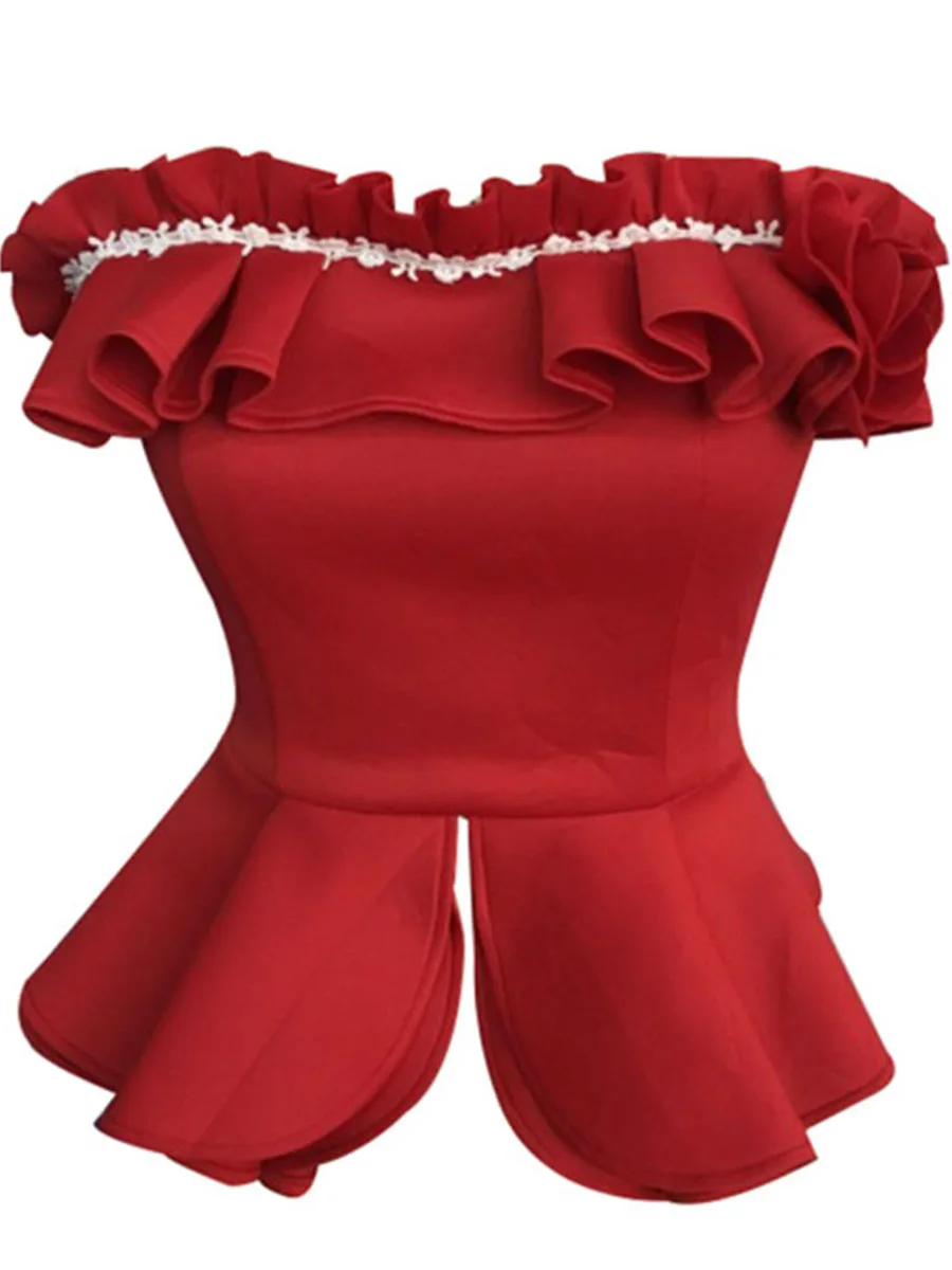Blouse Летняя элегантная сексуальная клубная блузка размера плюс, женская тонкая блуза с открытыми плечами, простая блуза, шикарная винтажная африканская мода, топы, рубашки - Цвет: Blouse